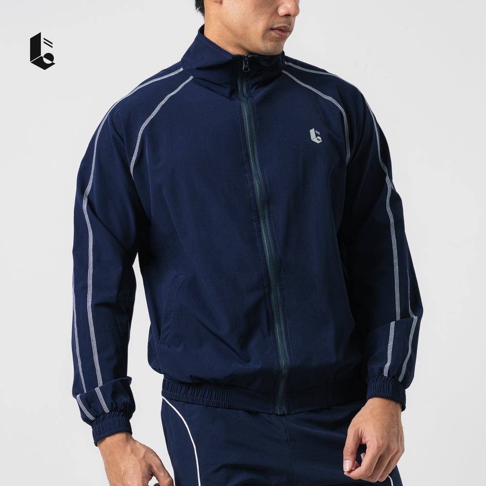 UrbanSeam Performance Loose Jacket - Jet Black/Navy Blue/Charcoal Grey