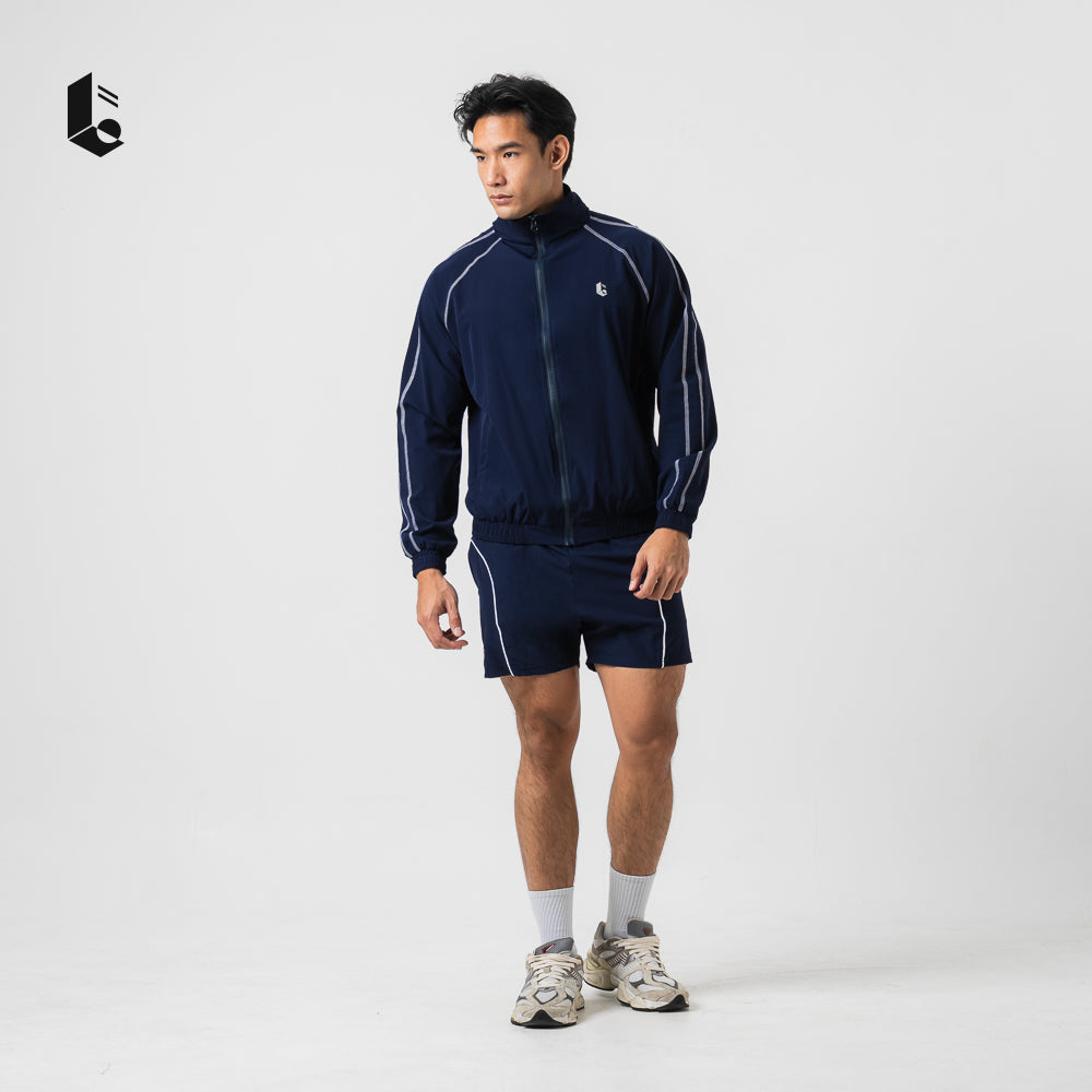 UrbanSeam Performance Loose Jacket - Jet Black/Navy Blue/Charcoal Grey
