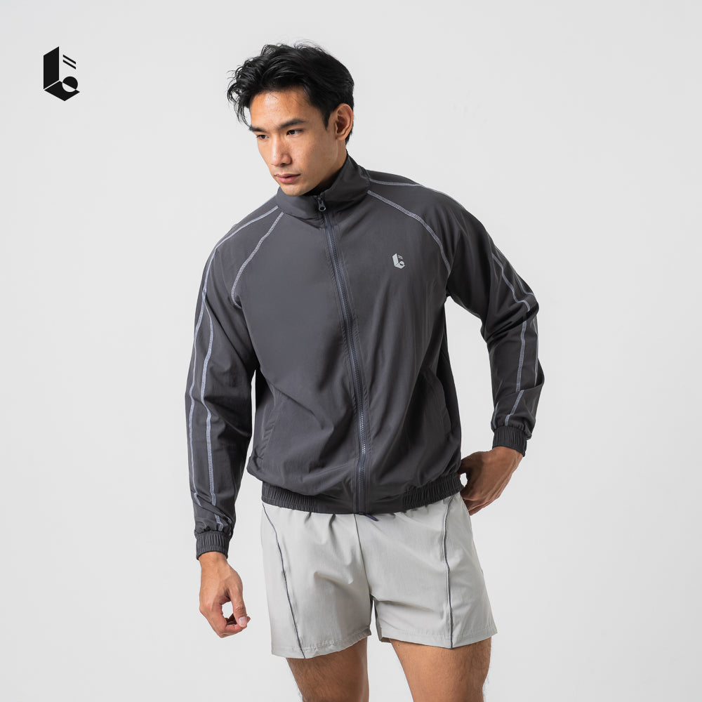 UrbanSeam Performance Loose Jacket - Jet Black/Navy Blue/Charcoal Grey
