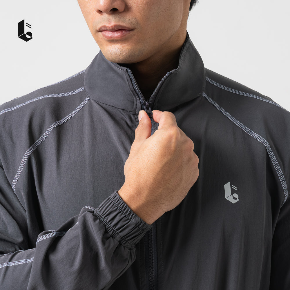 UrbanSeam Performance Loose Jacket - Jet Black/Navy Blue/Charcoal Grey