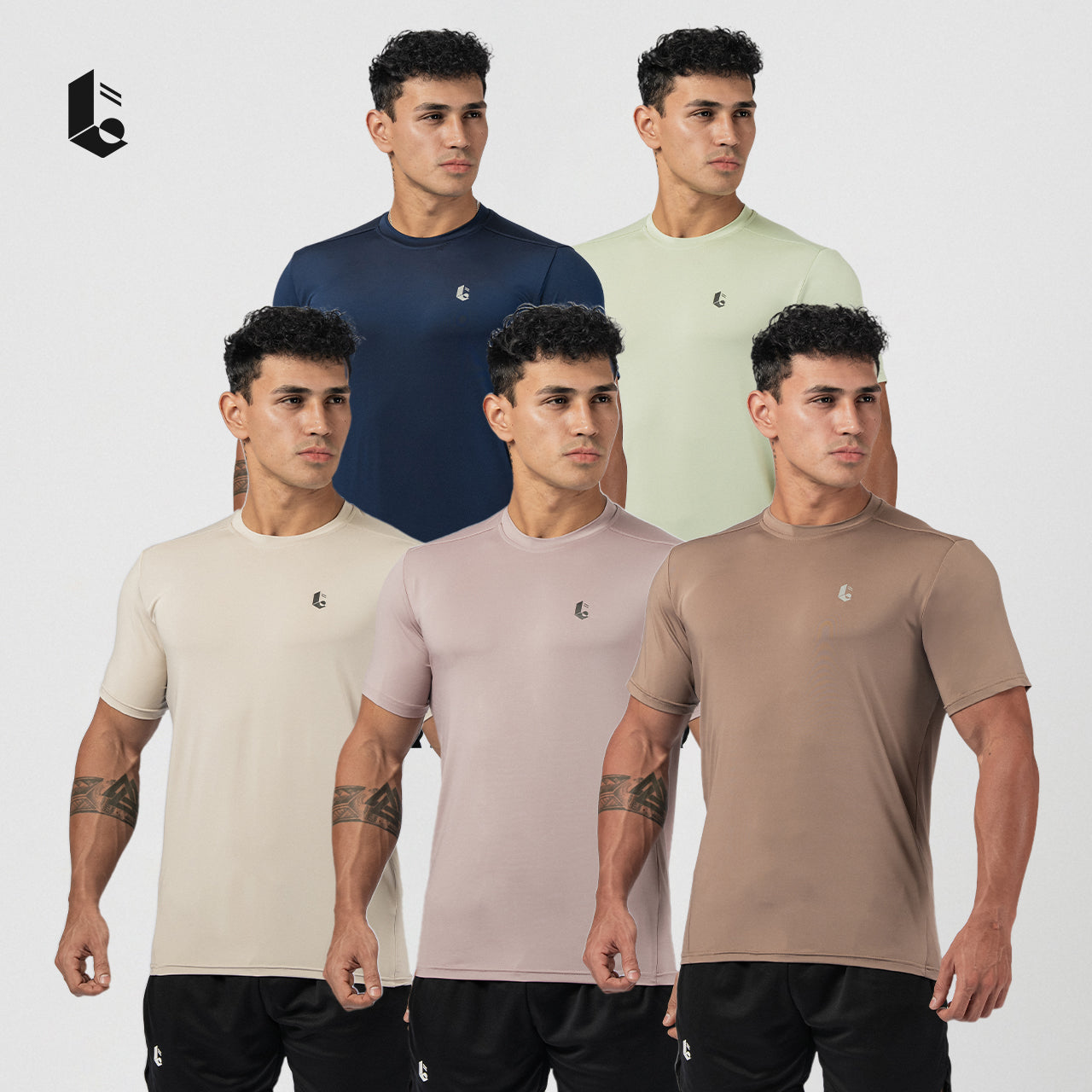 Core Luxe Performance Tee - Tortilla/Dove/Navy/Sage Green/Quail/Cool Blue