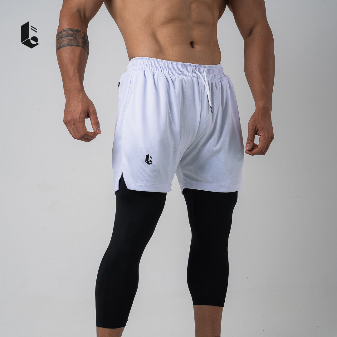 Tracka 2-In-1 Short / Long Legging - Black/Dark Grey/Light Grey/Navy/White