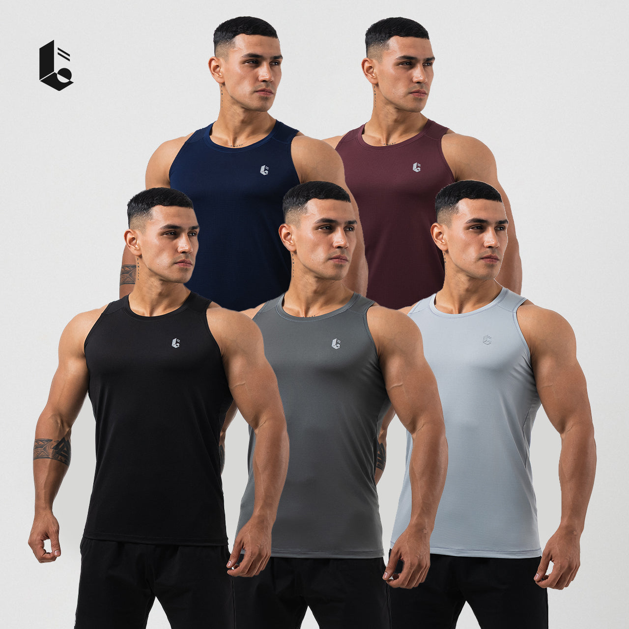 CloudFlow Performance Tank - Black/Dark Grey/Light Grey/Navy/Burgundy