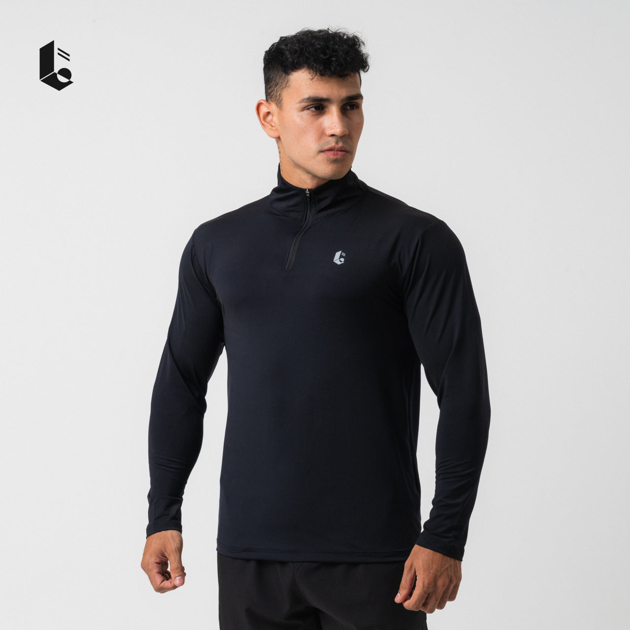 UltraStretch Polo Zipper Long Sleeve - Black/White/Light Grey/Dark Grey/Navy