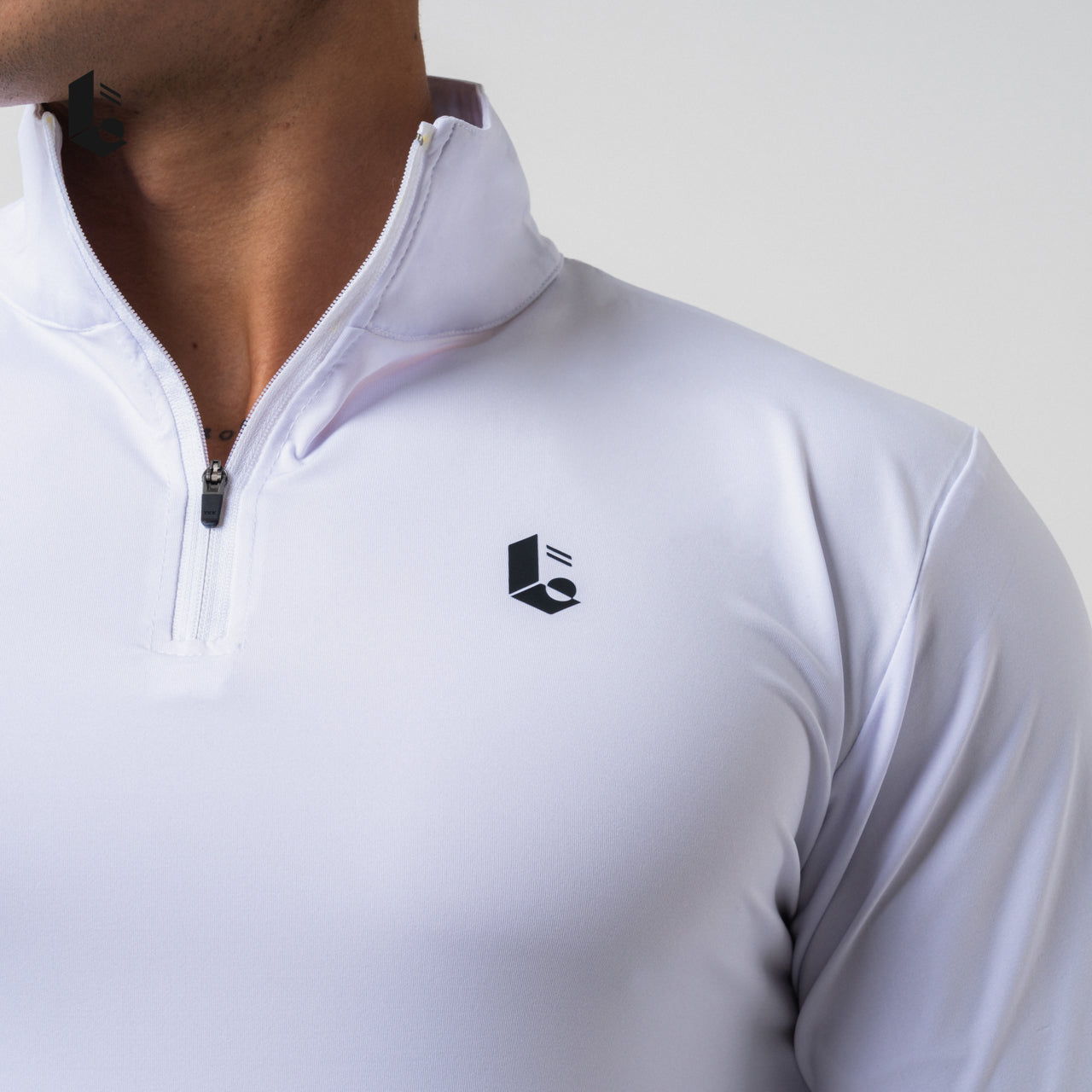 UltraStretch Polo Zipper Long Sleeve - Black/White/Light Grey/Dark Grey/Navy