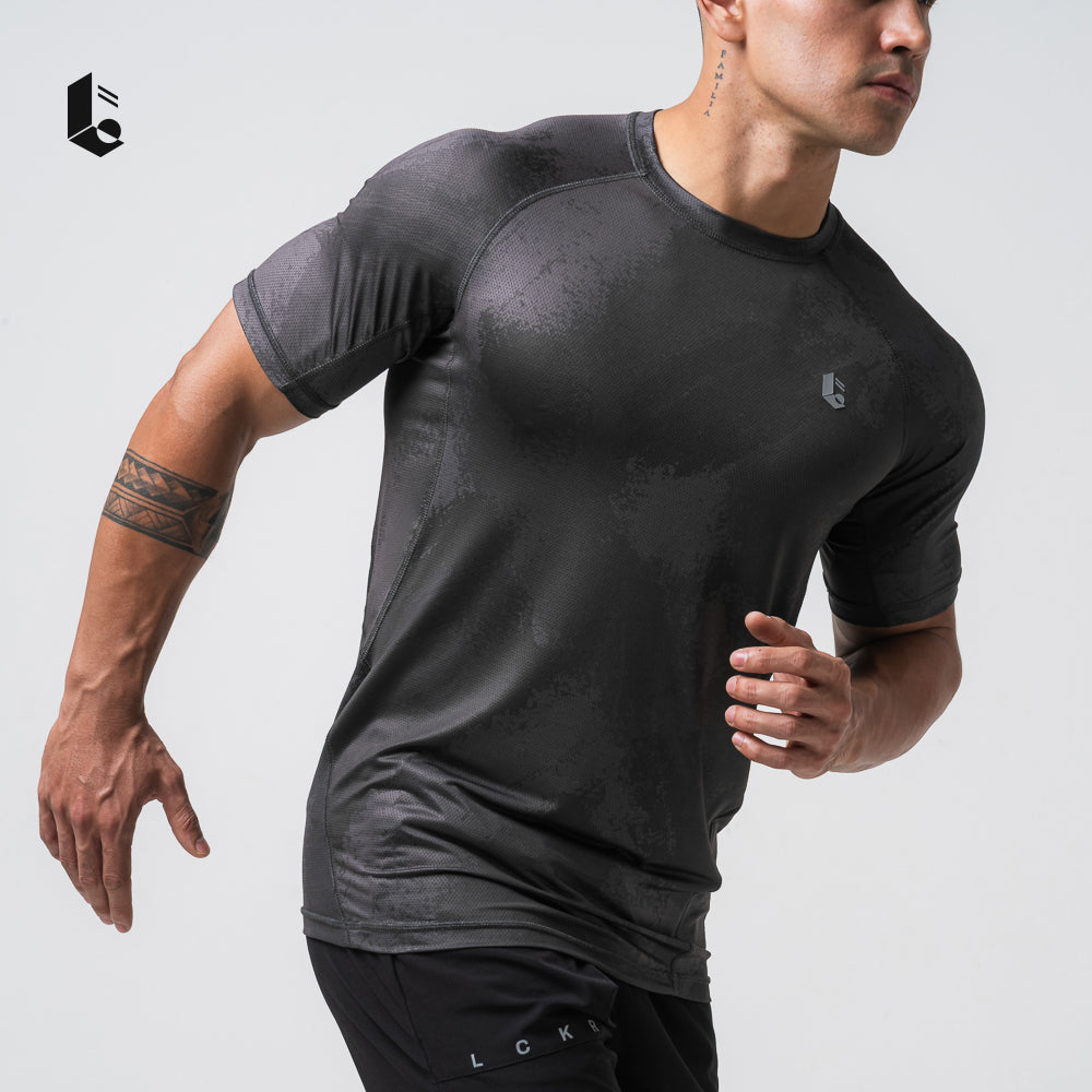 Stealth Performance Tee - Jet Black/Charcoal Grey/Light Grey