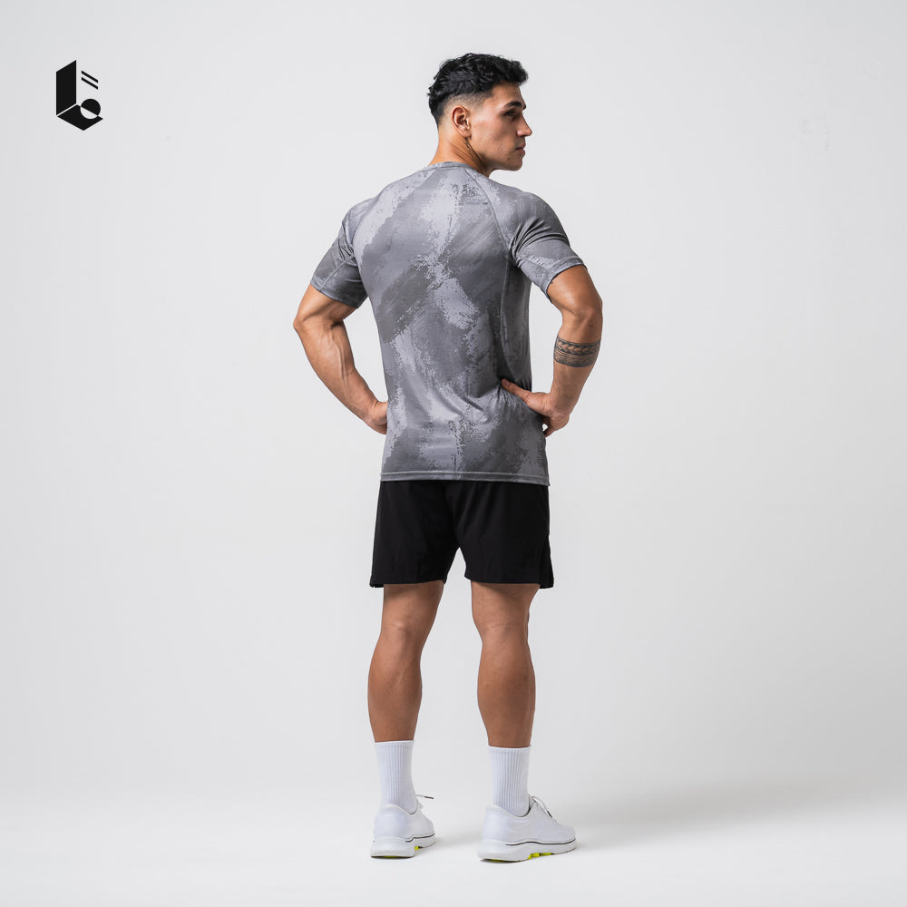 Stealth Performance Tee - Jet Black/Charcoal Grey/Light Grey