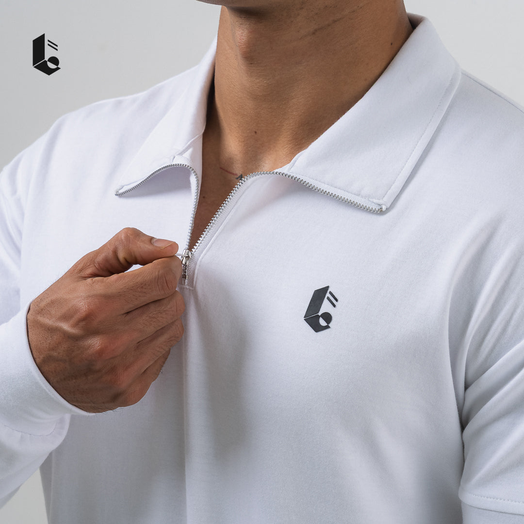 CoreCool Half-Zipper Long Sleeve - Black/White/Dark Grey/Navy/Brown