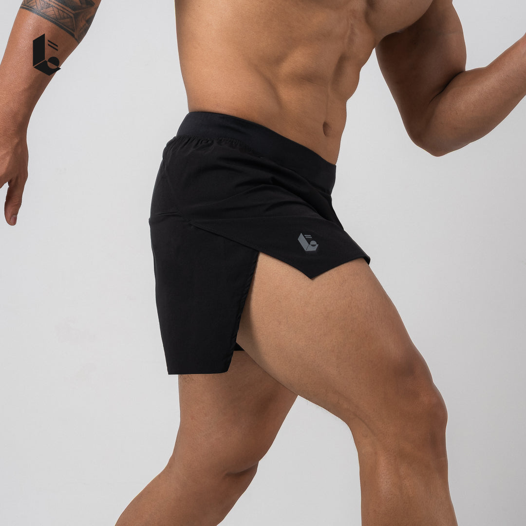 PacePro Running Shorts - Black/Dark Grey/Army