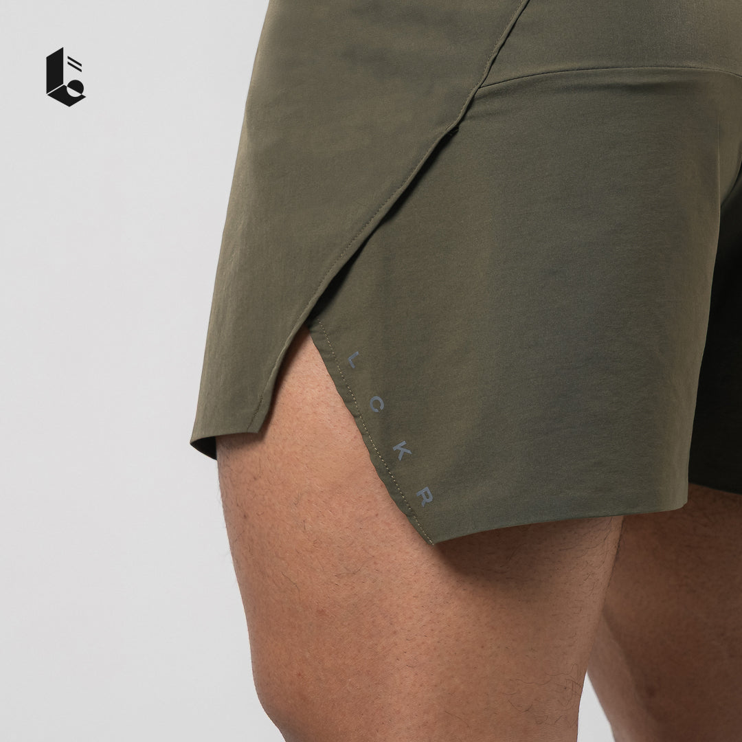 PacePro Running Shorts - Black/Dark Grey/Army