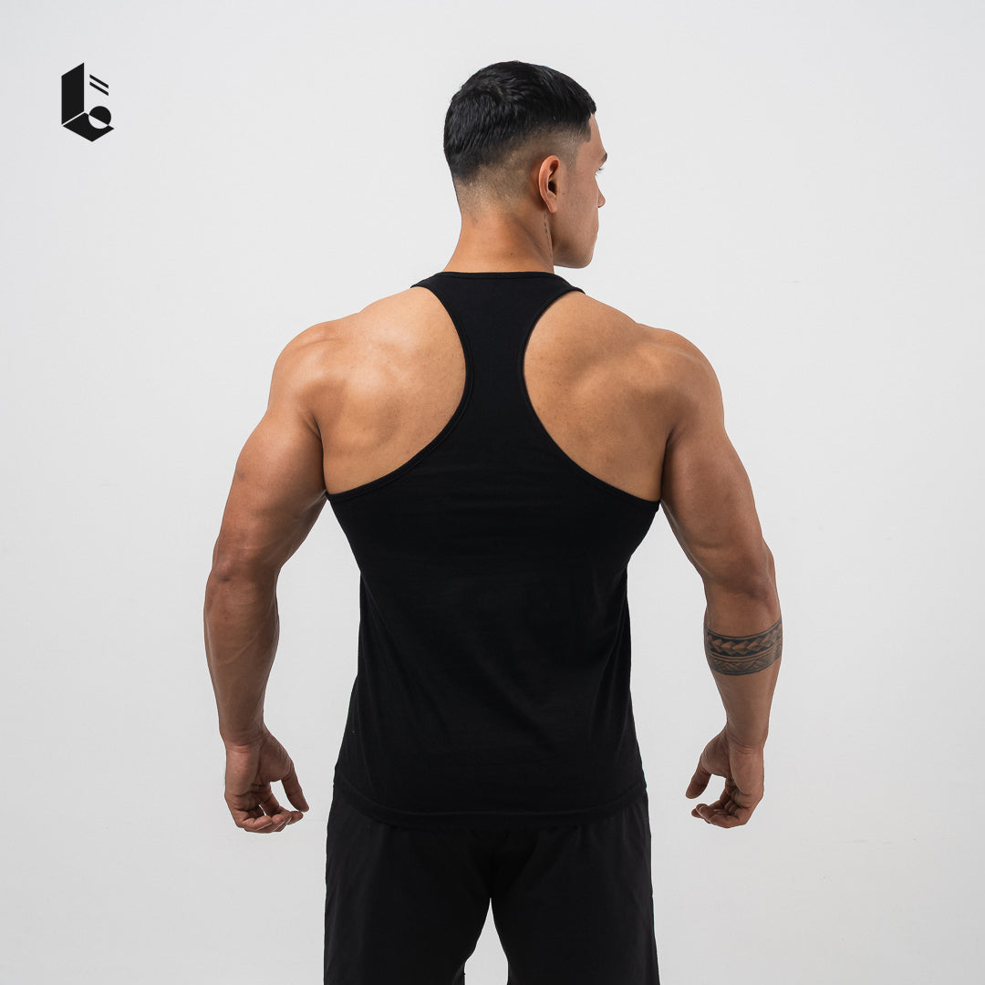 IronCut Stringer Tank - Black/White/Dark Grey/Light Grey