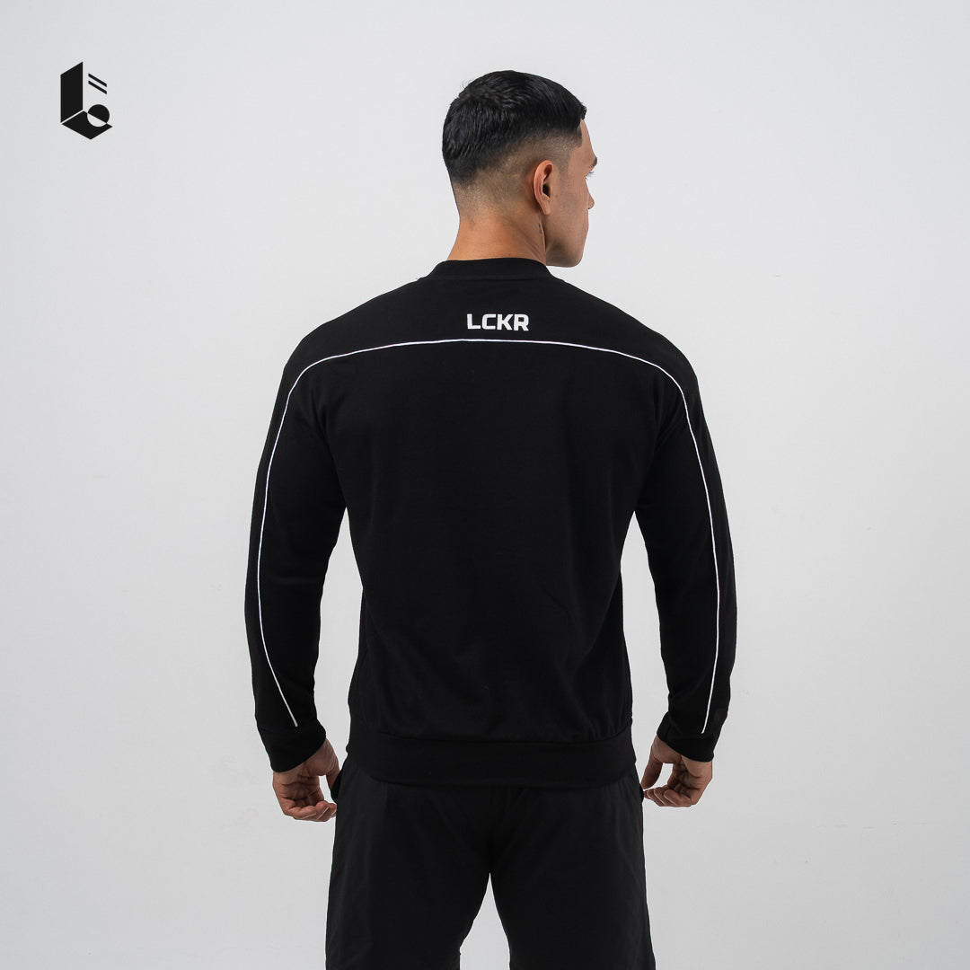 StreetLine Long Sleeve Crewneck - Black/White/Dark Blue/Brown