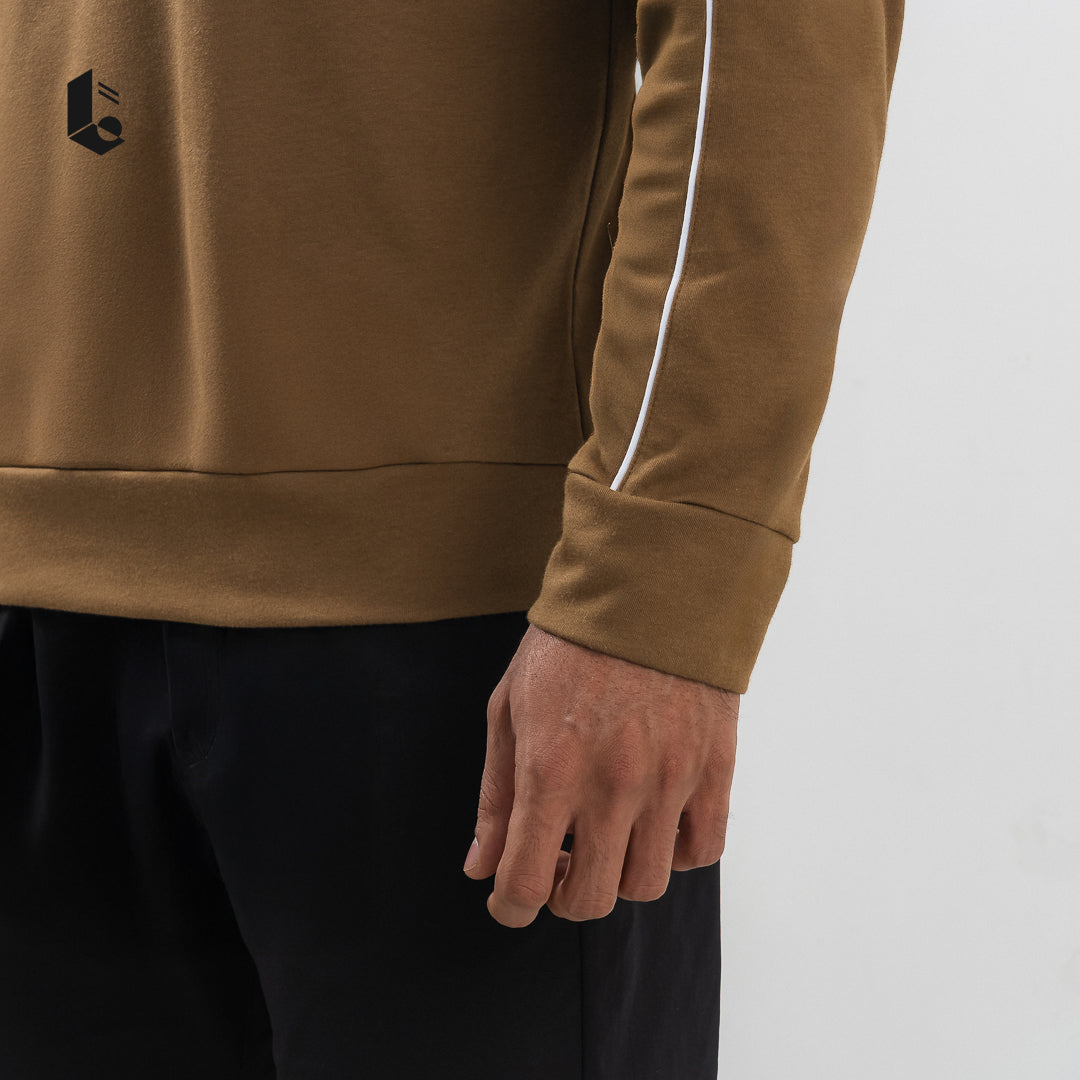 StreetLine Long Sleeve Crewneck - Black/White/Dark Blue/Brown