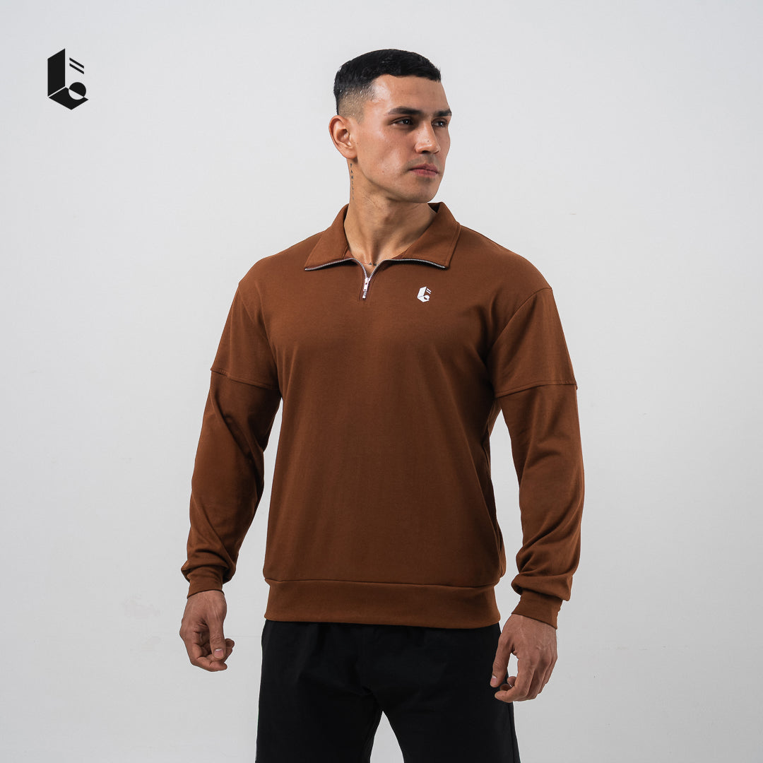 CoreCool Half-Zipper Long Sleeve - Black/White/Dark Grey/Navy/Brown