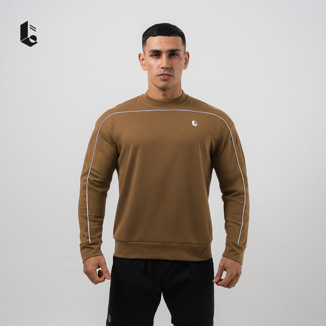 StreetLine Long Sleeve Crewneck - Black/White/Dark Blue/Brown