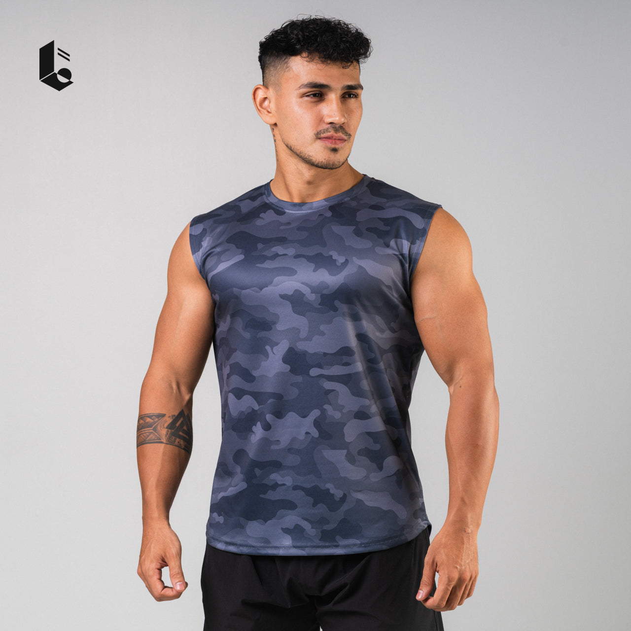 Breathable Muscle Fit Tank - Camouflage