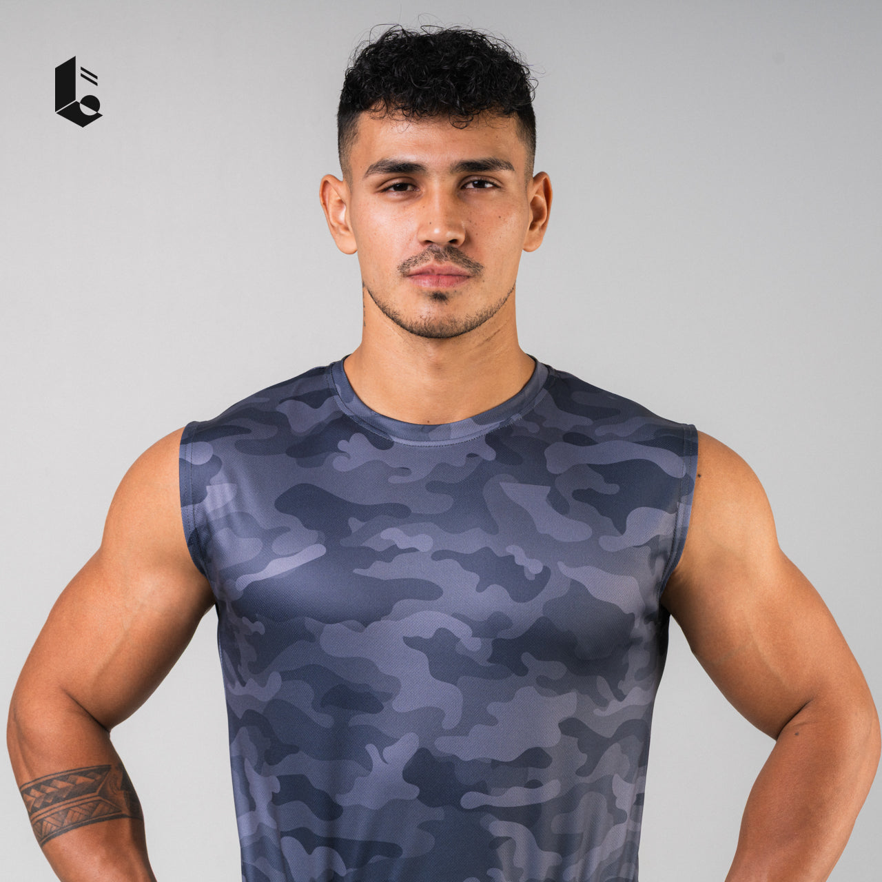 Breathable Muscle Fit Tank - Camouflage