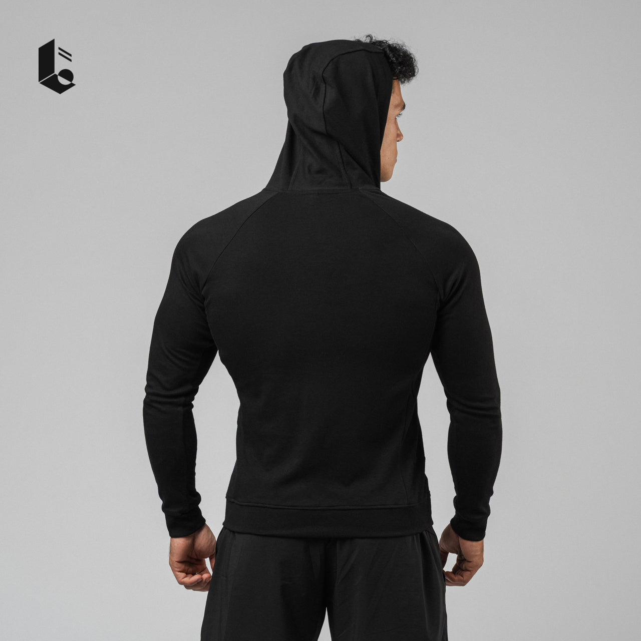 CoreCool Hoodie Long Sleeve - Black/Dark Grey/Navy