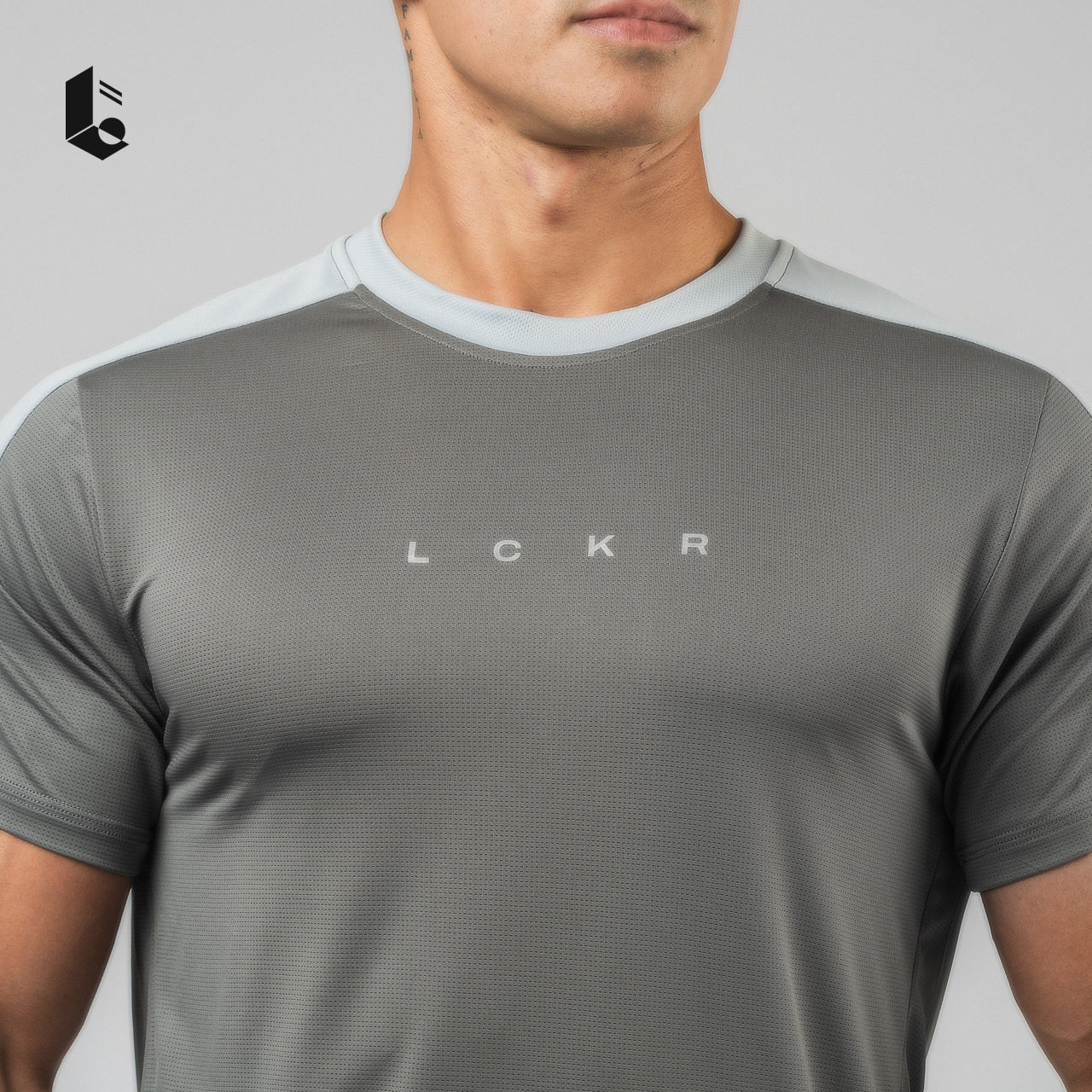 DeltaTech Performance Tee - Black/White/Dark Grey