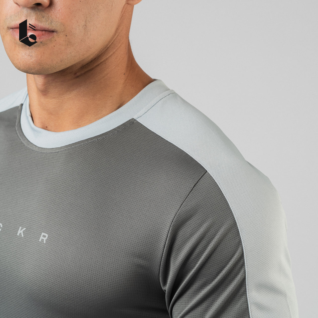 DeltaTech Performance Tee - Black/White/Dark Grey