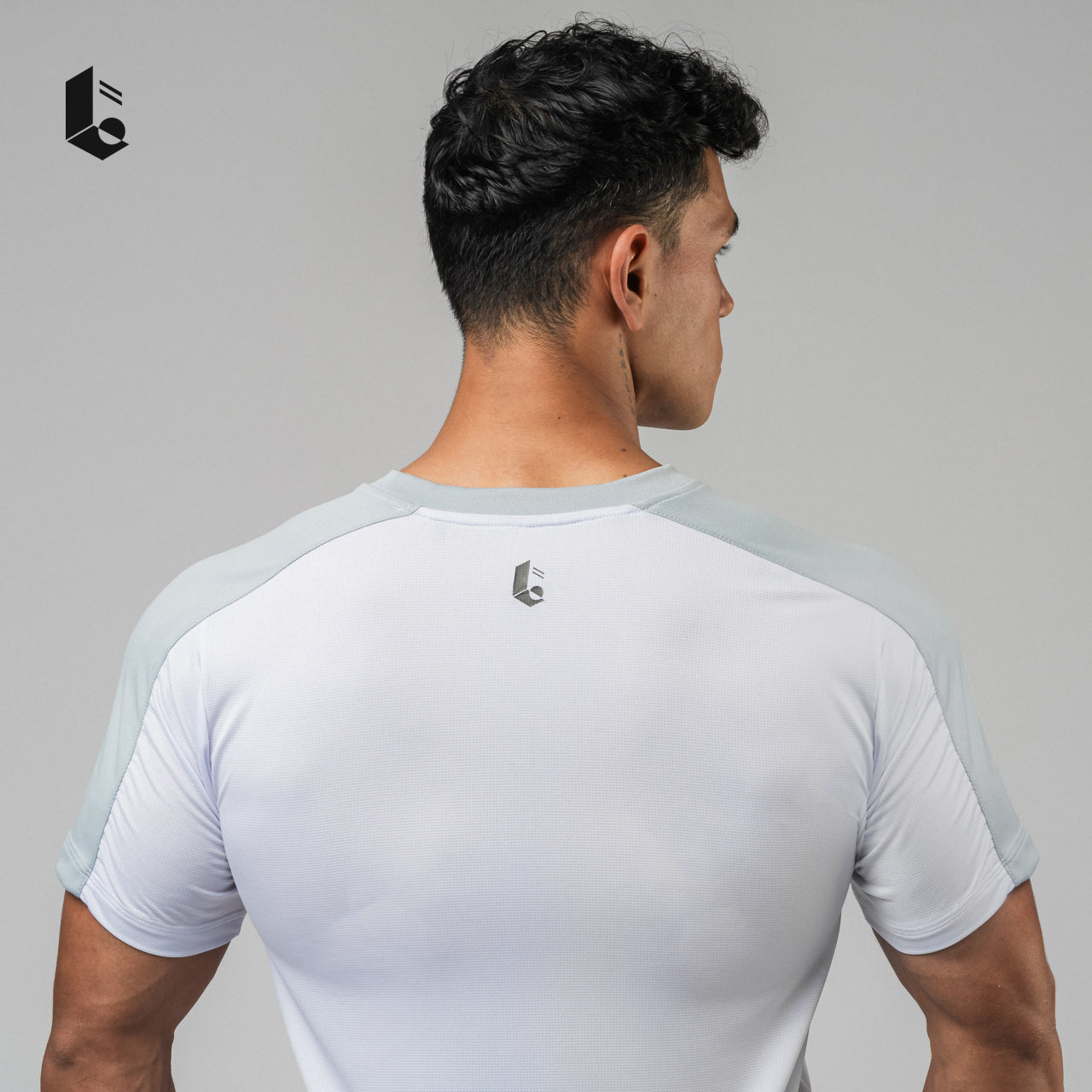 DeltaTech Performance Tee - Black/White/Dark Grey