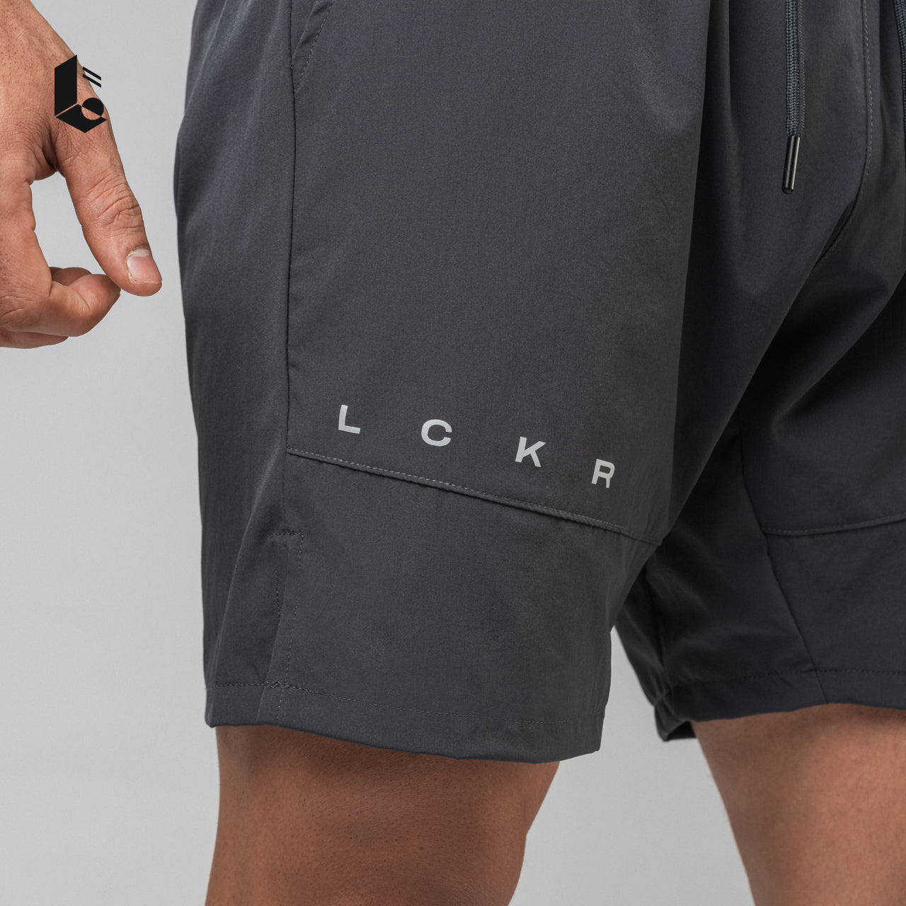 UltraLift Performance Shorts - Dark Grey/Light Grey/Cream