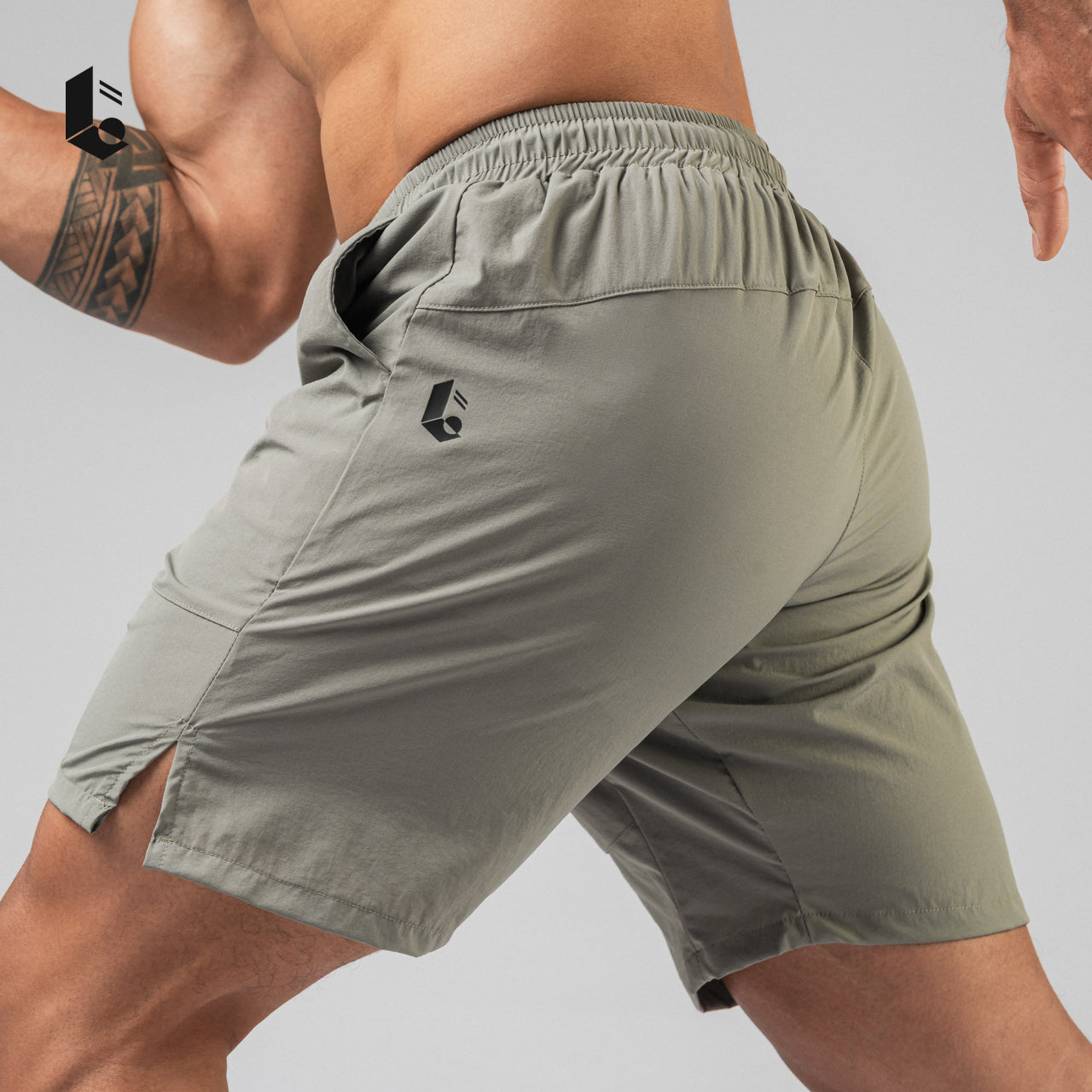 UltraLift Performance Shorts - Dark Grey/Light Grey/Cream