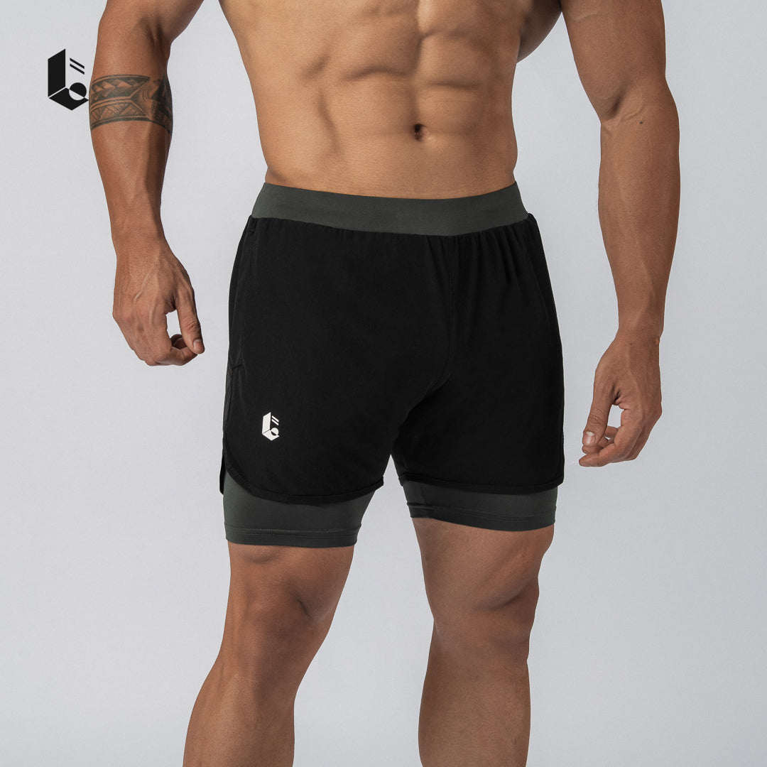 DualMotion Performance Short Pants - Black/Dark Grey/Light Grey/Burgundy/Khaky
