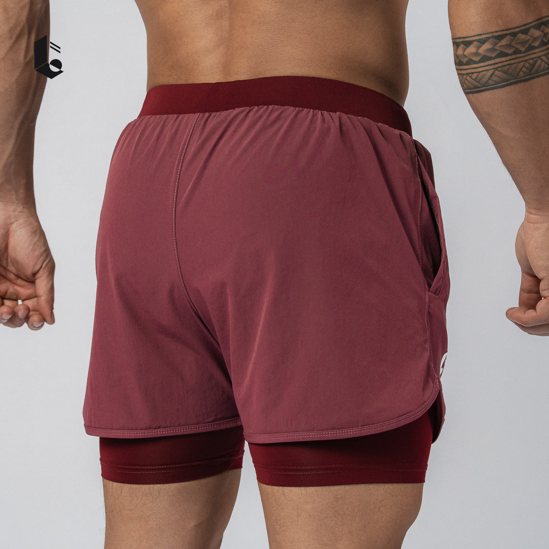 DualMotion Performance Short Pants - Black/Dark Grey/Light Grey/Burgundy/Khaky