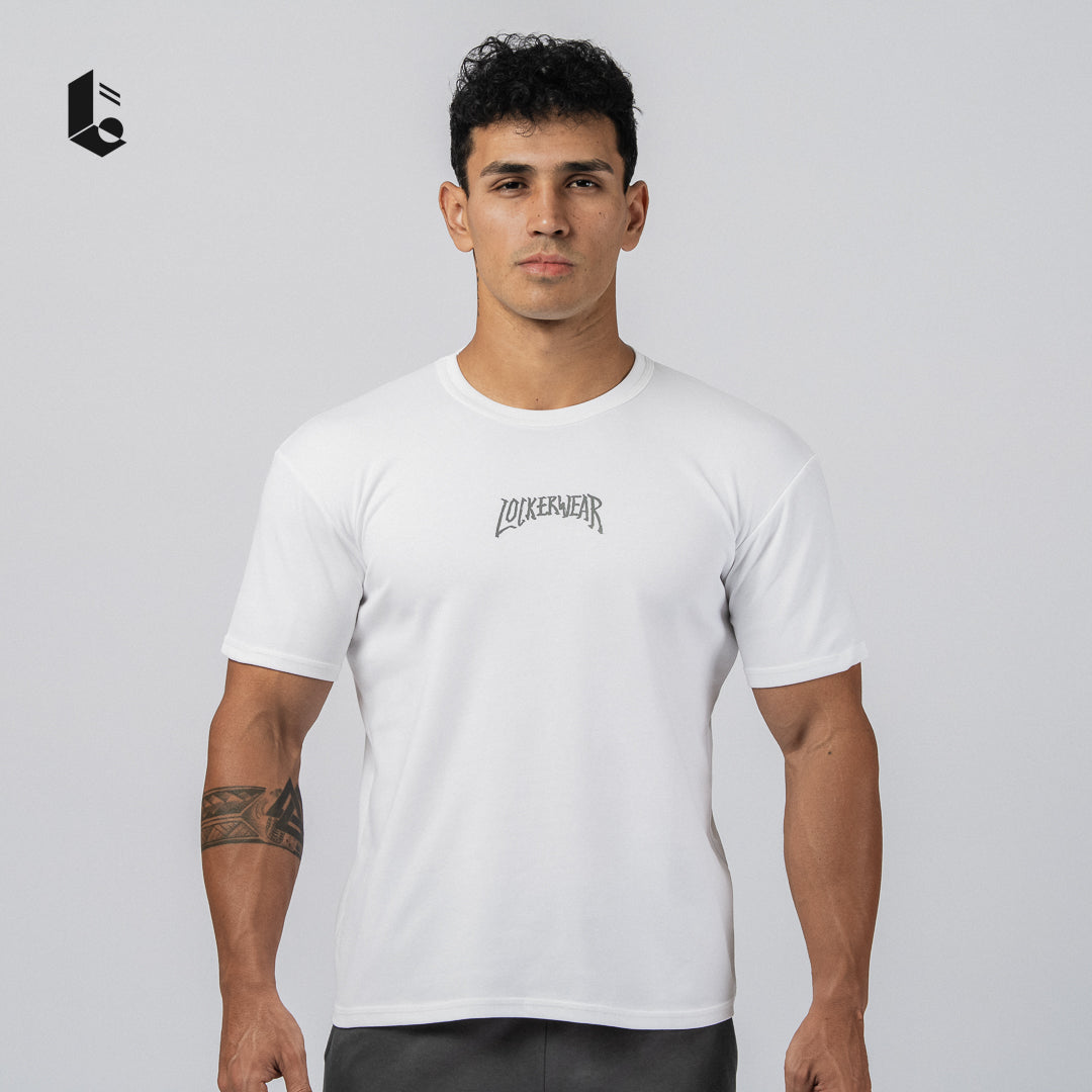 CoreCool Fitted Tee - Black/White/Steel Blue/Khaky