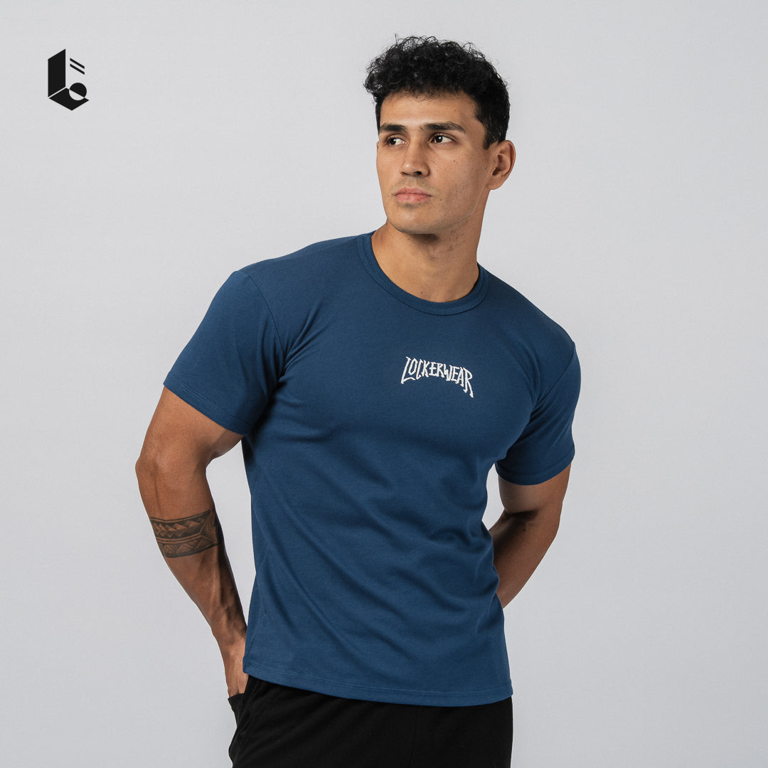 CoreCool Fitted Tee - Black/White/Steel Blue/Khaky