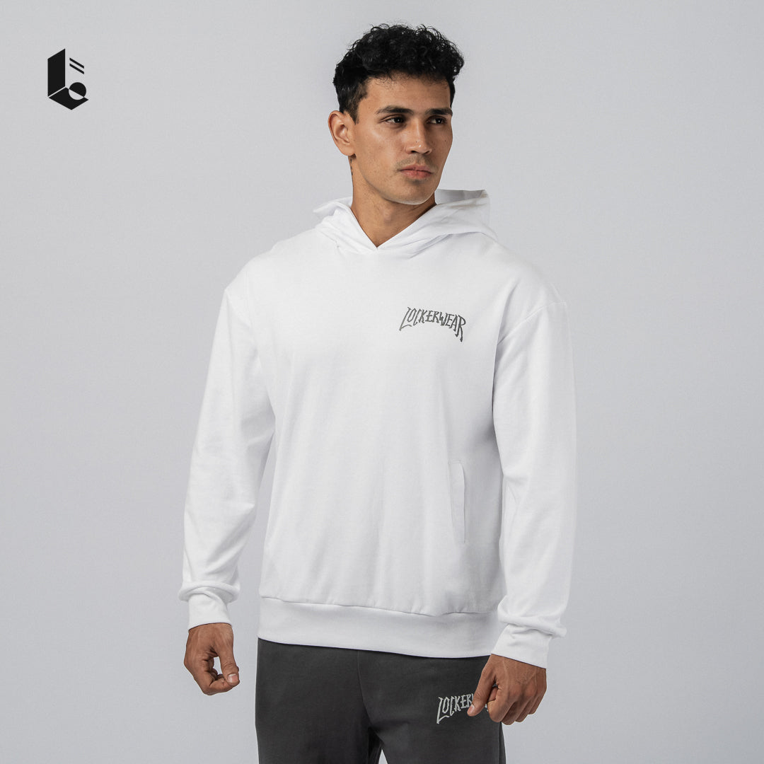 GrindHood Hoodie Oversize - Black/Dark Grey/White