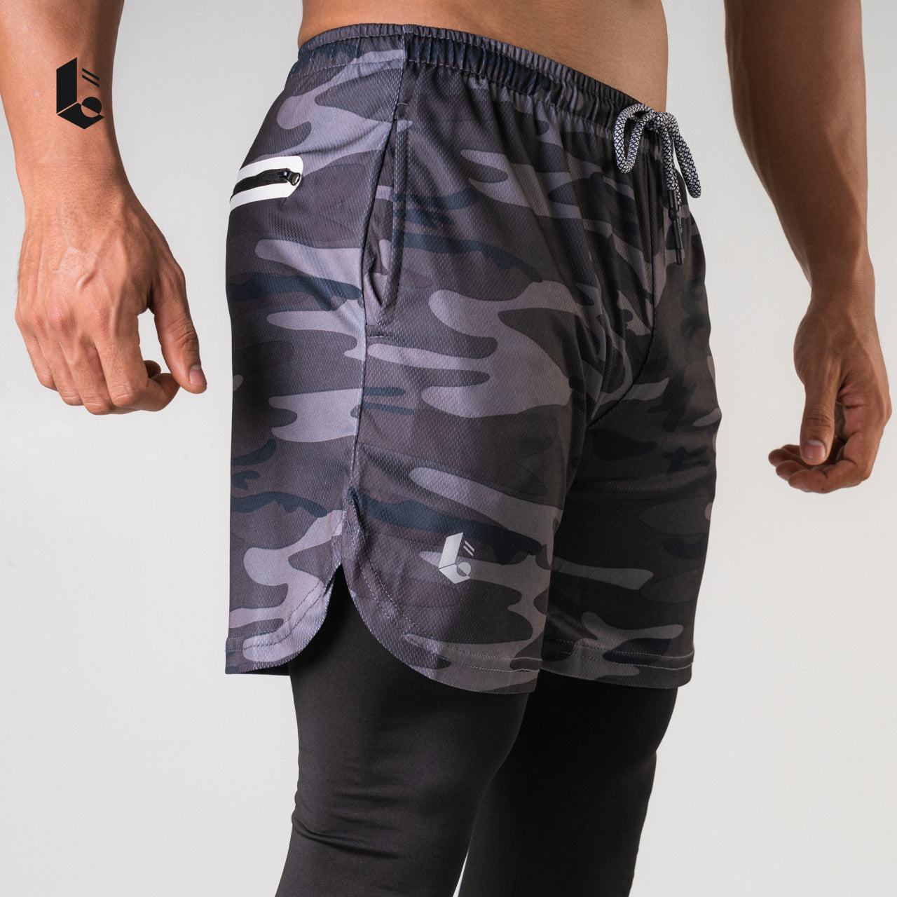 Tracka 2-In-1 Short / Long Legging - Camouflage