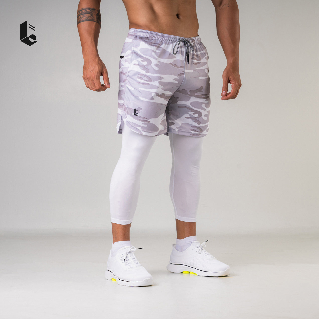 Tracka 2-In-1 Short / Long Legging - Camouflage