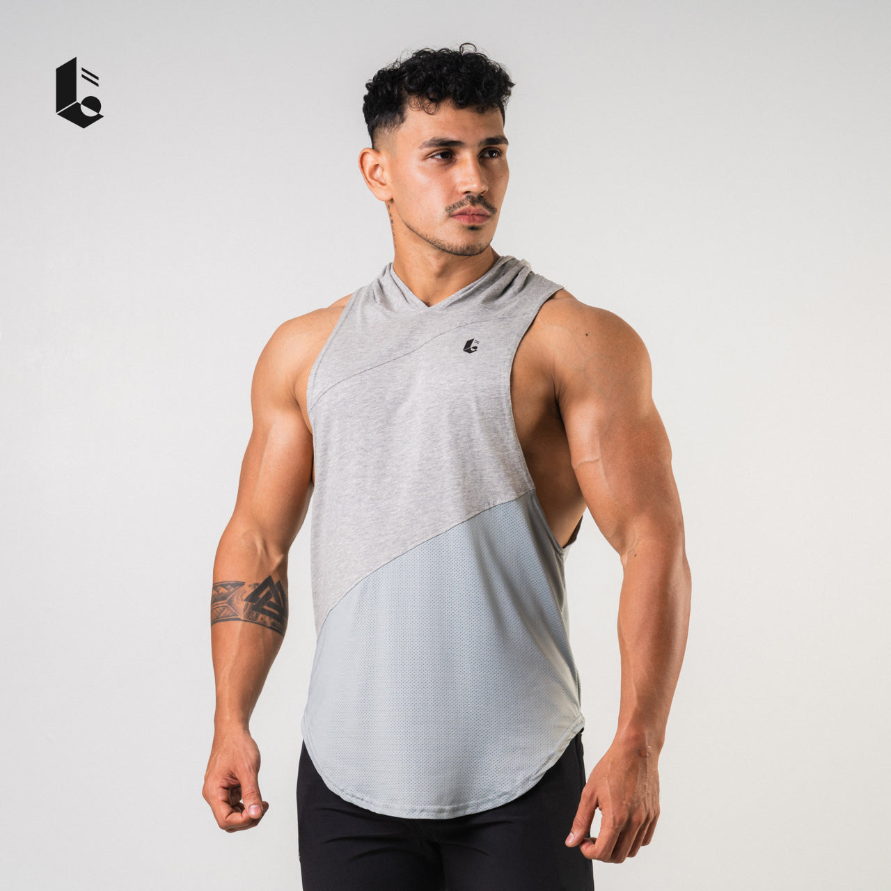 Polycotton Hoodie Low Cut - Monochrome