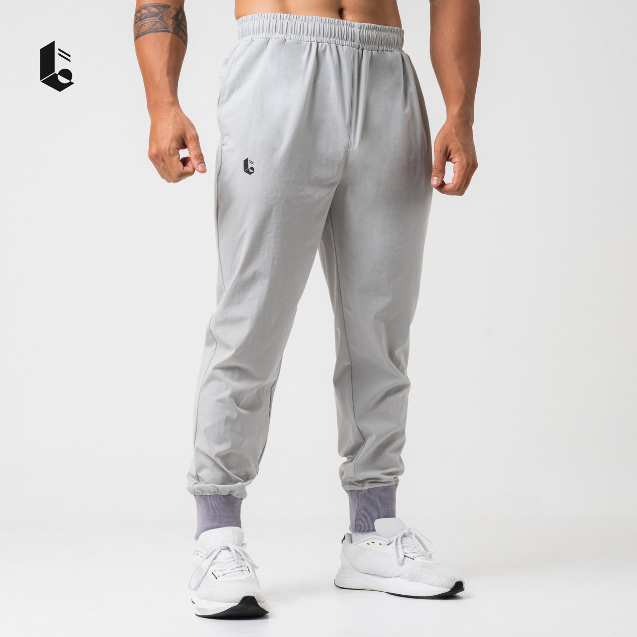 AlphaCool Rib Jogger Pants - Black/Dark Grey/Light Grey/Khaky