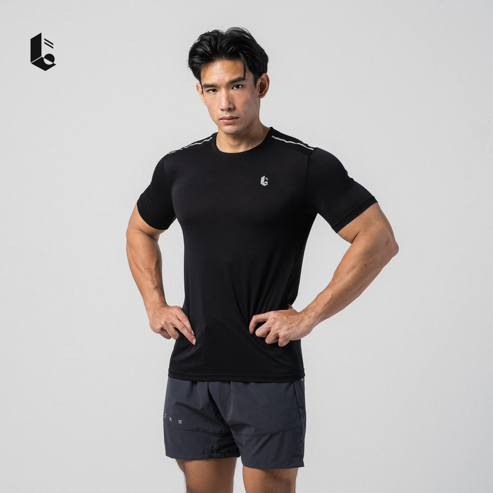 Stride Performance Short Sleeve - Jet Black/Pure White