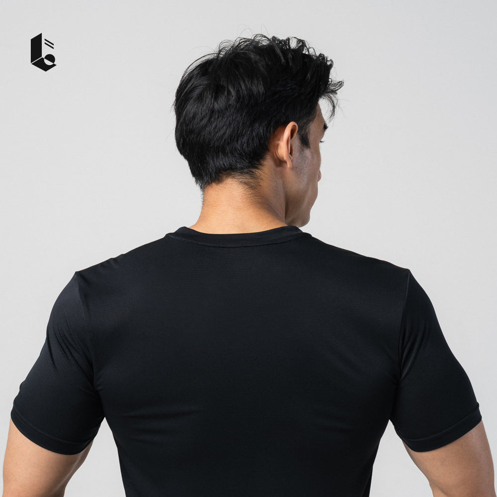 Stride Performance Short Sleeve - Jet Black/Pure White