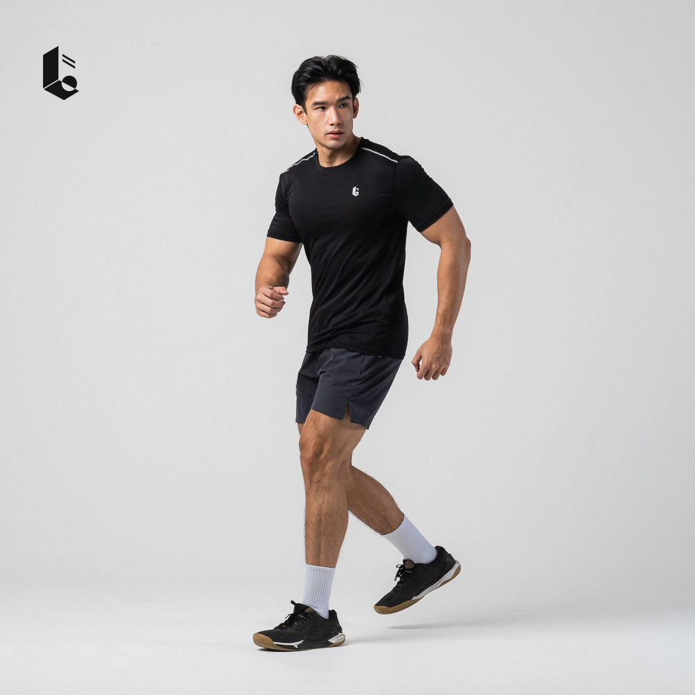 Stride Performance Short Sleeve - Jet Black/Pure White