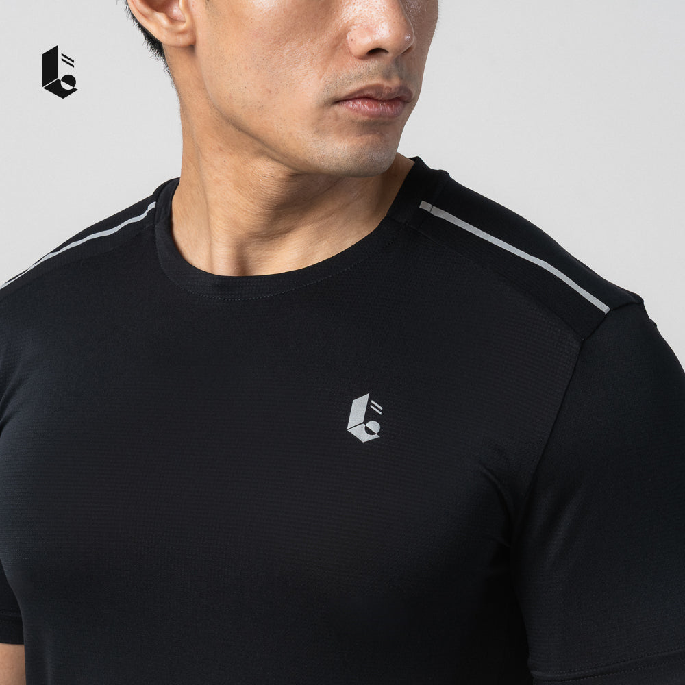 Stride Performance Short Sleeve - Jet Black/Pure White