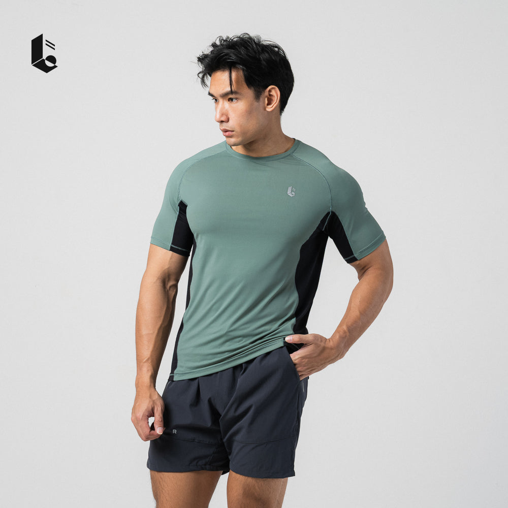 CoolPace Performance Tee - Dusty Teal/Dusty Rose/Ash Grey/Oat Beige
