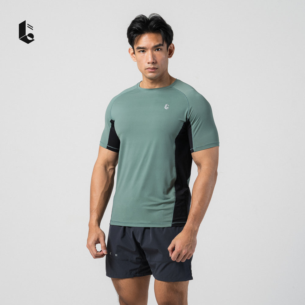 CoolPace Performance Tee - Dusty Teal/Dusty Rose/Ash Grey/Oat Beige