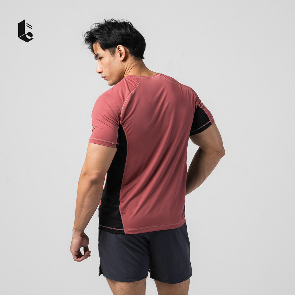 CoolPace Performance Tee - Dusty Teal/Dusty Rose/Ash Grey/Oat Beige