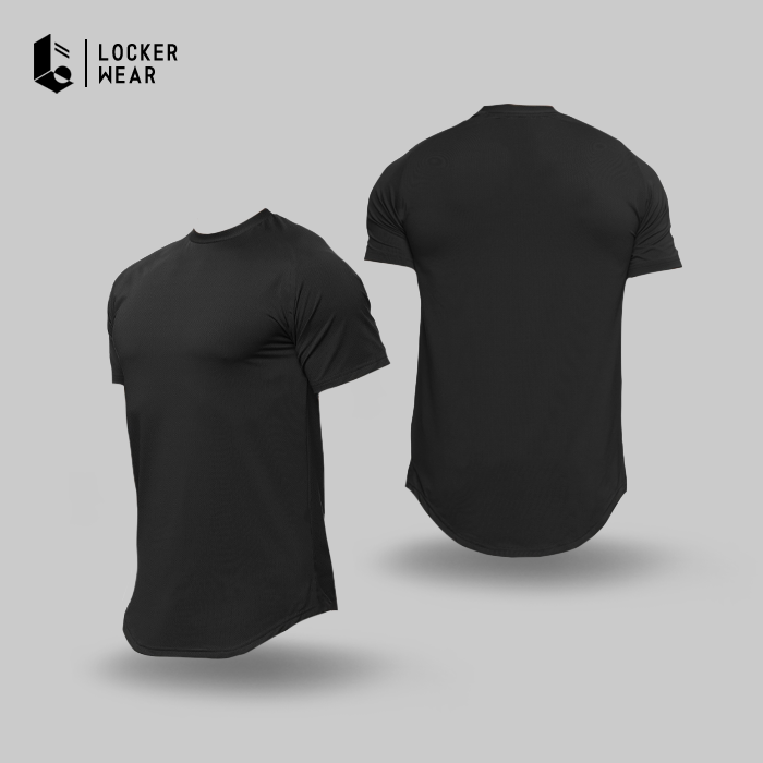 Breathable Muscle Fit Tee - Dark Green/Black/White/Grey