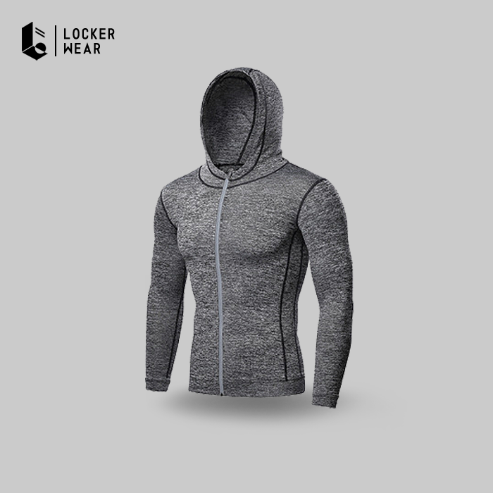 Hypercool Compression Stretch Hoodie - Monochrome