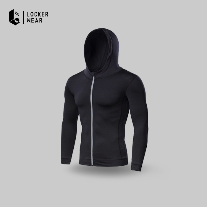 Hypercool Compression Stretch Hoodie - Monochrome