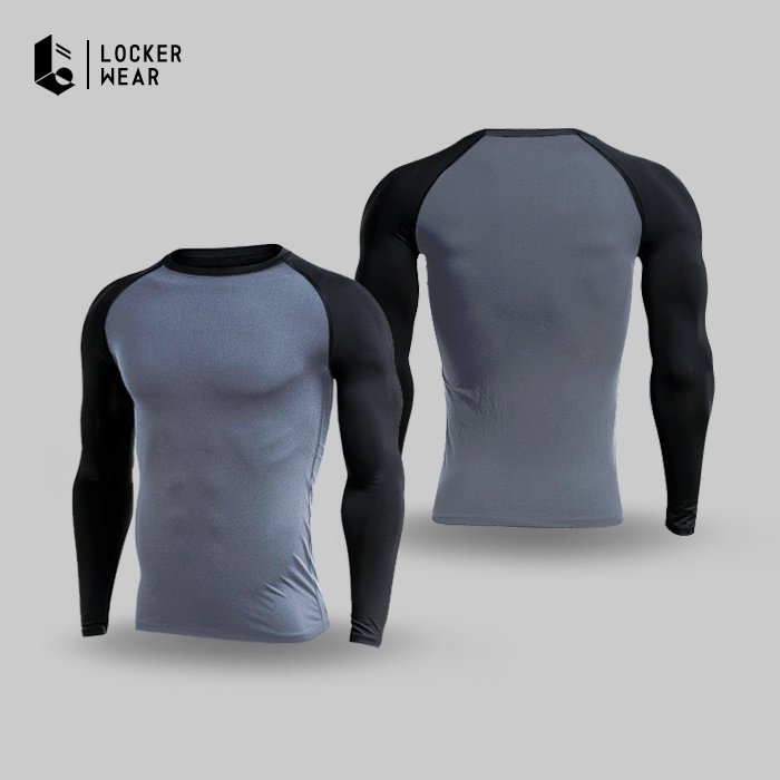 Grayscale Compression Long Sleeve - Grey/Black