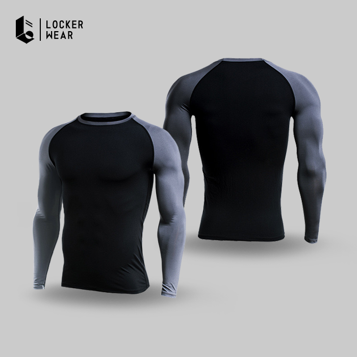 Grayscale Compression Long Sleeve - Grey/Black