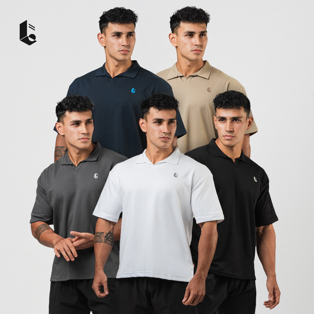 CoreCool Oversize Polo - Black/White/Navy/Dark Grey/Khaki