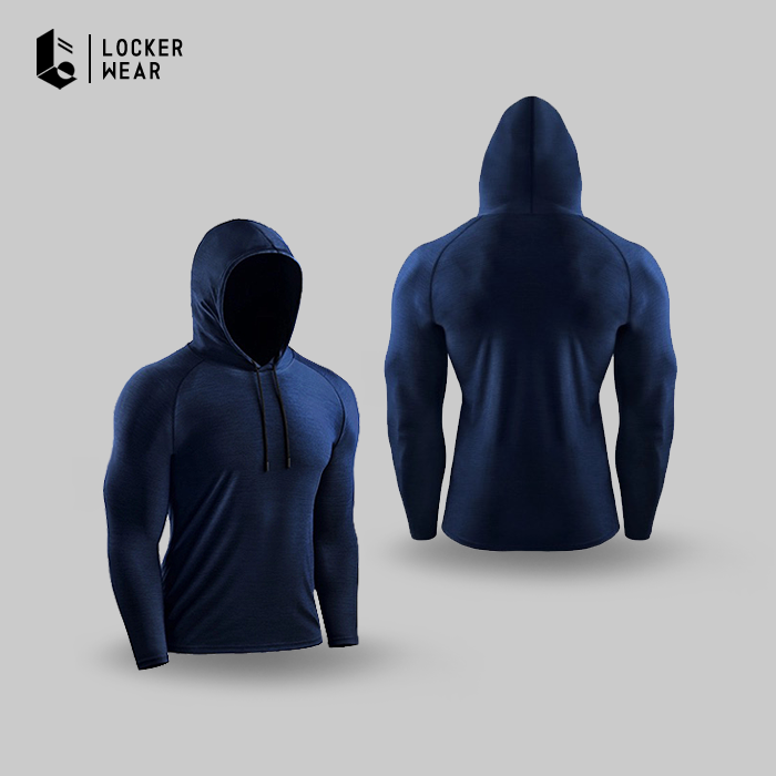 Strongflex Compression Hoodie - Black/Navy/Maroon